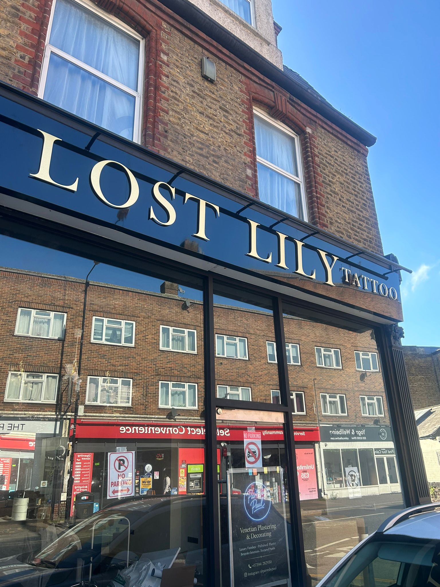 Lost Lily Tattoo studio front, Bexley
